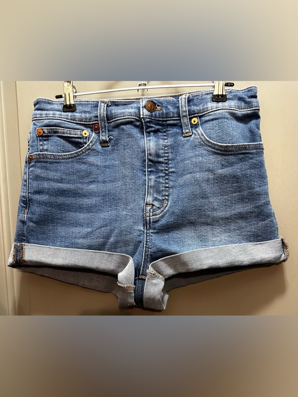 Madewell Size 26 High Rise Denim Shorts Pre-owned - Picture 1 of 10